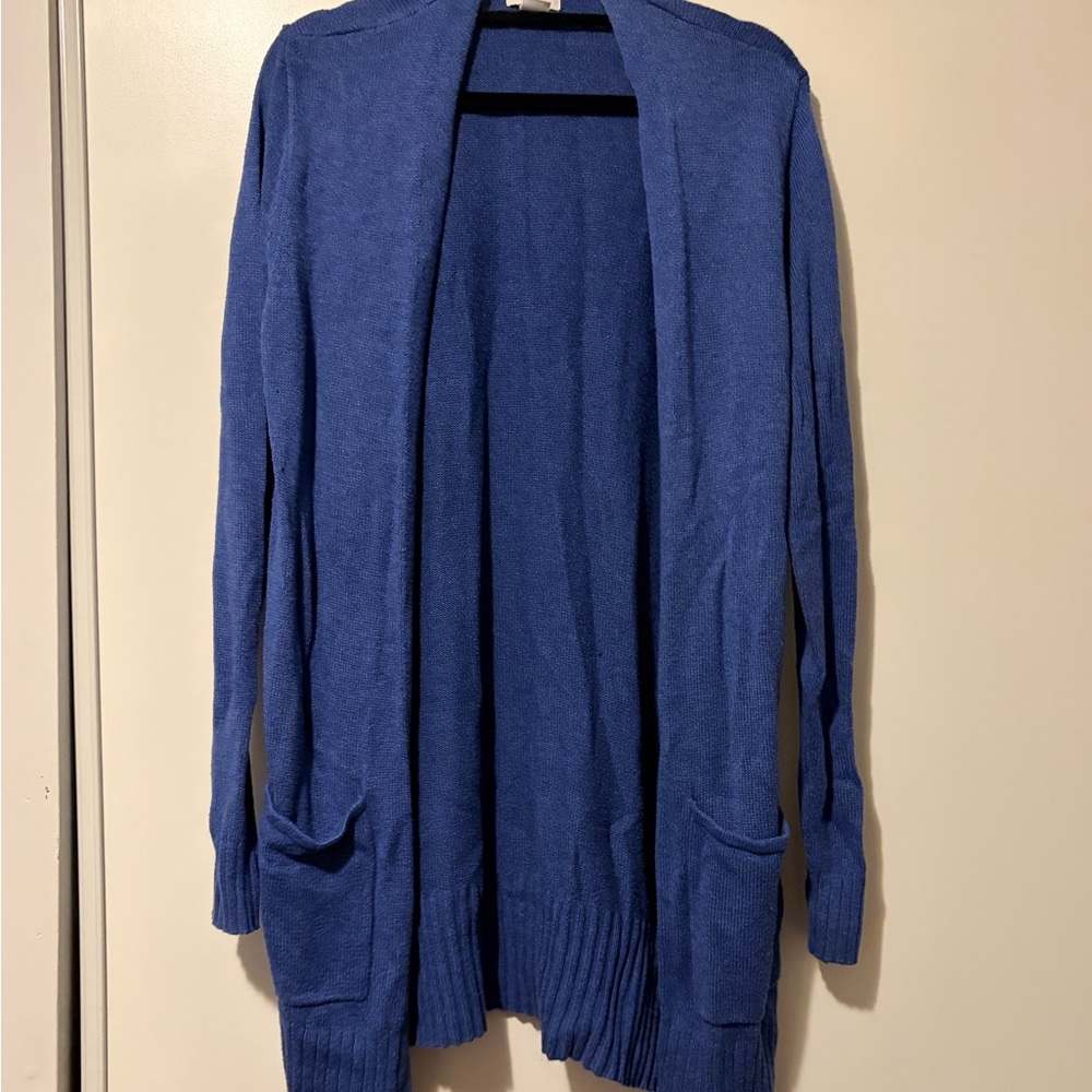 Old Navy Blue Open Front Cardigan Sweater
